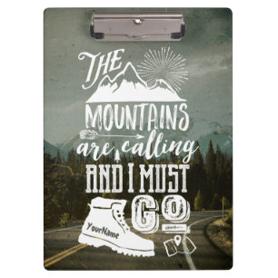 Carpeta De Pinza La llamada de las montañas debe ir su tipografía