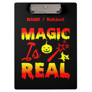 Carpeta De Pinza La magia es la verdadera varita de halloween