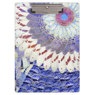 Carpeta De Pinza La mariposa tribal púrpura se va volando el model