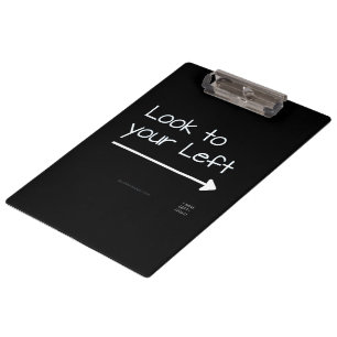 Carpeta De Pinza La mirada de SlipperyJoe dejó graciosa flecha blan