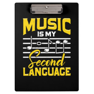 Carpeta De Pinza La música del profesor es mi segundo idioma