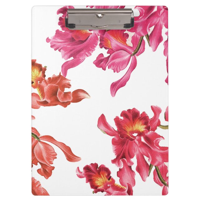 Carpeta De Pinza La orquídea florece el tablero (Anverso)