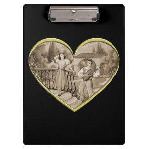 Carpeta De Pinza La pareja de Romance Vintage, el hombre y la mujer