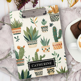 Carpeta De Pinza La planta Personalizado Boho Potted Plants Lover