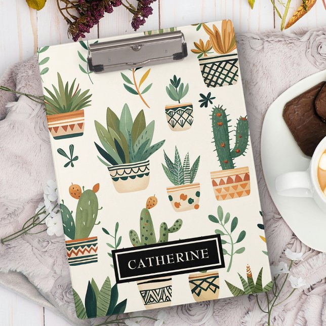 Carpeta De Pinza La planta Personalizado Boho Potted Plants Lover (Subido por el creador)