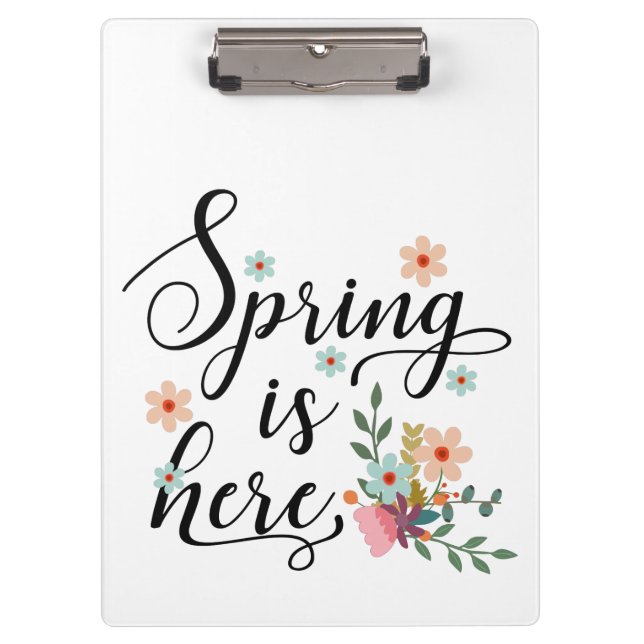 Carpeta De Pinza la primavera está aquí (Anverso)