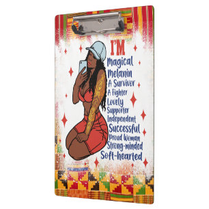 Carpeta De Pinza La reina negra afroamericana Melanin Sista Shopp