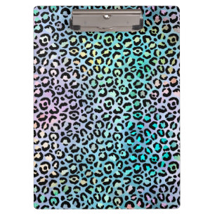 Carpeta De Pinza La Serie Iridescente Leopardo Diseño 8