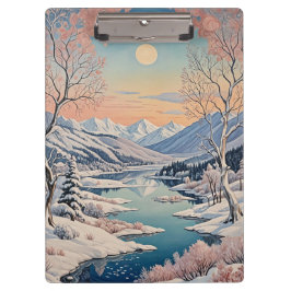 Carpeta De Pinza La tranquilidad del invierno