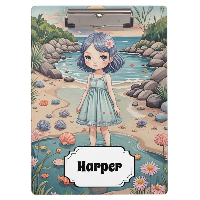 Carpeta De Pinza La vida de los peatones de playa personalizada (Anverso)