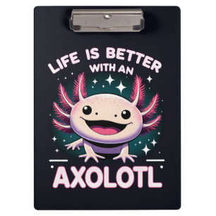 Carpeta De Pinza La vida es mejor con un Axolotl, niños Axolotl Lov