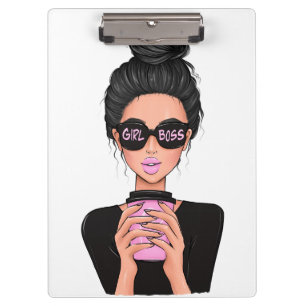 Carpeta De Pinza Lady Boss Life, Boss Babe Woman, Chica Boss Planne