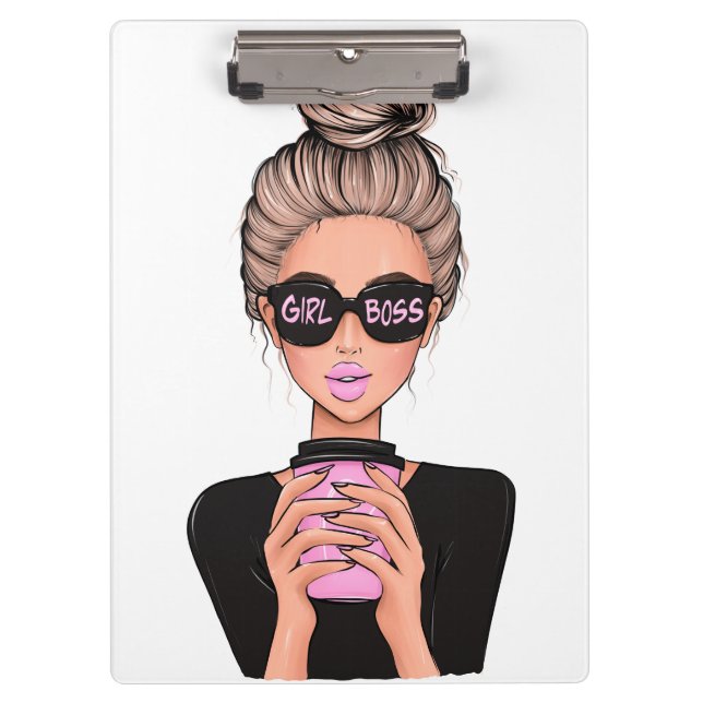 Carpeta De Pinza Lady Boss Life, Jefe Babe Woman, Chica Jefe T-Shir (Anverso)
