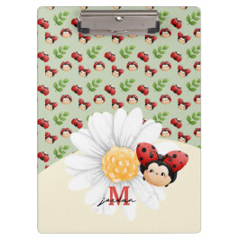 Carpeta De Pinza Lady Bug Cute Pattern Niños Personalizado