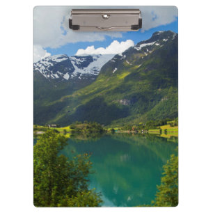 Carpeta De Pinza Lago Floen pintoresco, Noruega