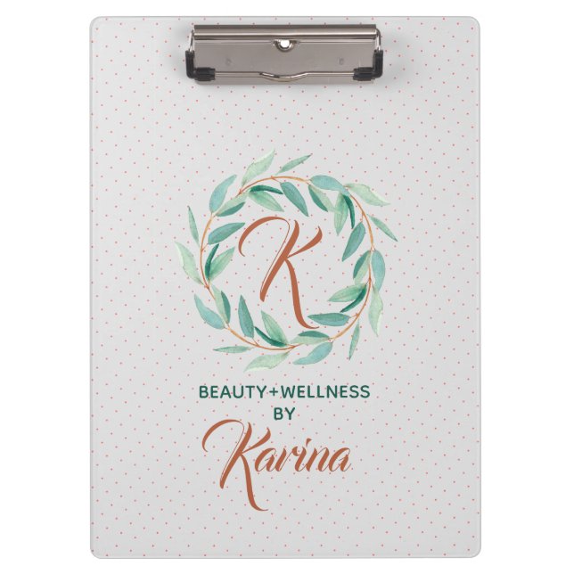 Carpeta De Pinza Lágrimas de eucalipto verde pastel (Anverso)