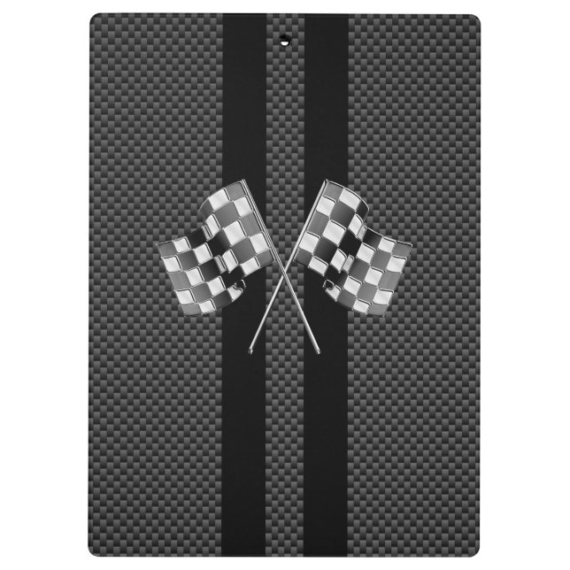 Carpeta De Pinza Las Carreras señalan rayas por medio de una (Reverso)