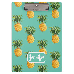 Carpeta De Pinza Las piñas tropicales en trullo el añaden su