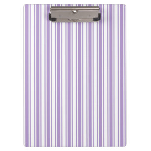 Carpeta De Pinza Lavanda rayas de caramelo morado y blanco