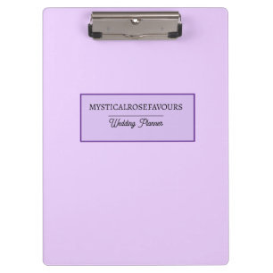 Carpeta De Pinza Lavanda Rosa Personalizada