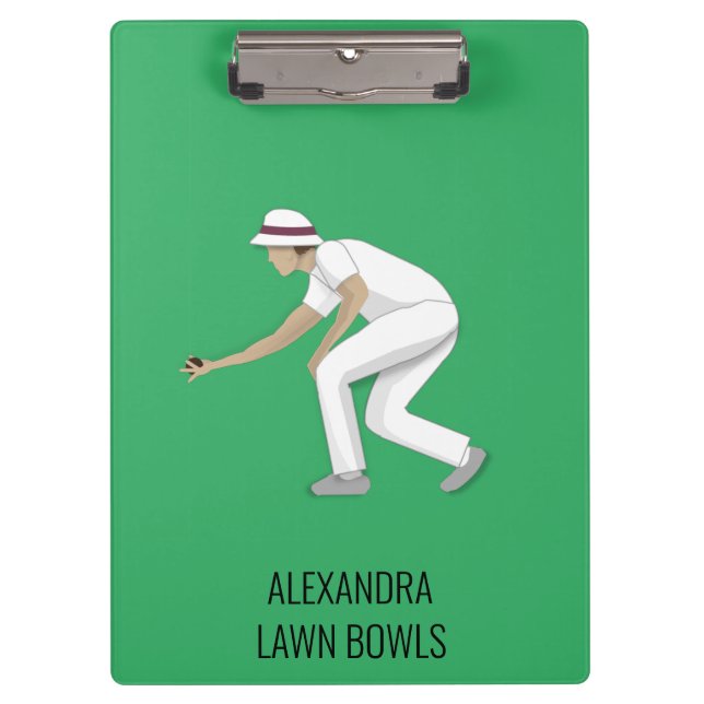Carpeta De Pinza Lawn Bowls (Anverso)