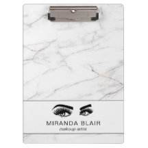 Lazas Artista de maquillaje Marble Blanco Lujoso