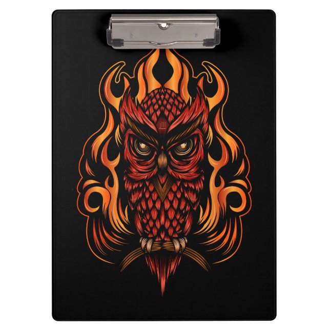 Carpeta De Pinza Lechuza de Fuego (Anverso)