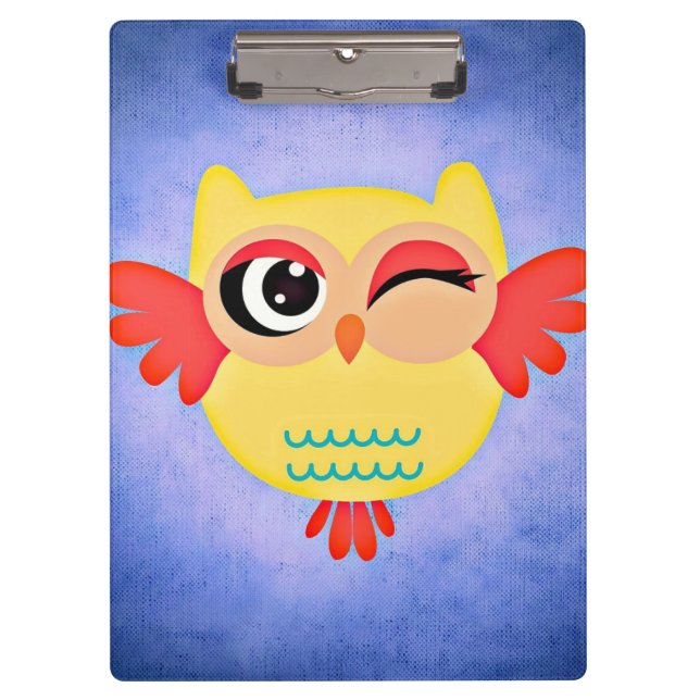 Carpeta De Pinza Lechuza Winking (Anverso)