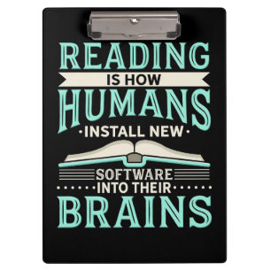 Carpeta De Pinza Lector de regalo leyendo nuevo cerebro