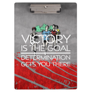 Carpeta De Pinza Lema SUPERIOR de la victoria de la pista