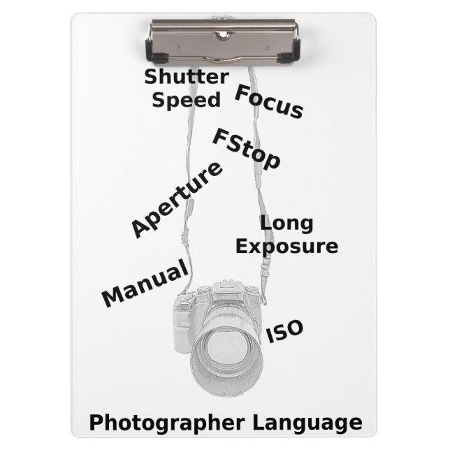 Carpeta De Pinza Lenguaje de Fotógrafo (Anverso)