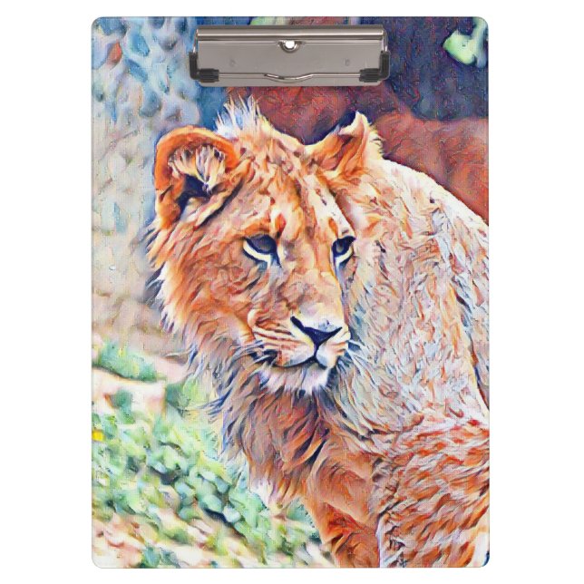 Carpeta De Pinza león acuarell (Anverso)