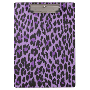 Carpeta De Pinza Leopard Print, Leopard Spots, Purple Leopard