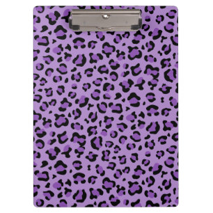 Carpeta De Pinza Leopard Print, Leopard Spots, Purple Leopard