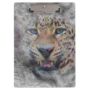 Carpeta De Pinza leopardo de animales artísticos