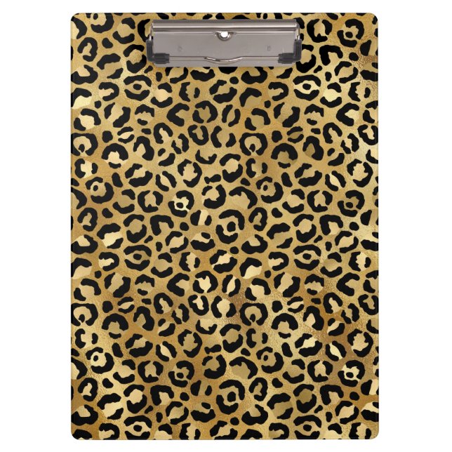 Carpeta De Pinza Leopardo dorado (Anverso)