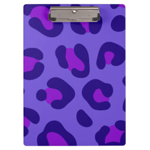 Carpeta De Pinza "Leopardo púrpura eléctrico"