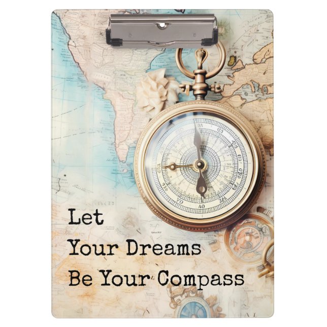 Carpeta De Pinza Let Your Dreams Be Your Compass (Anverso)