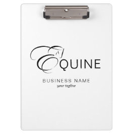 Carpeta De Pinza Letra monograma E caballo