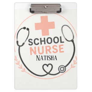 Carpeta De Pinza Letrero Personalizado para Oficina de Enfermera Es