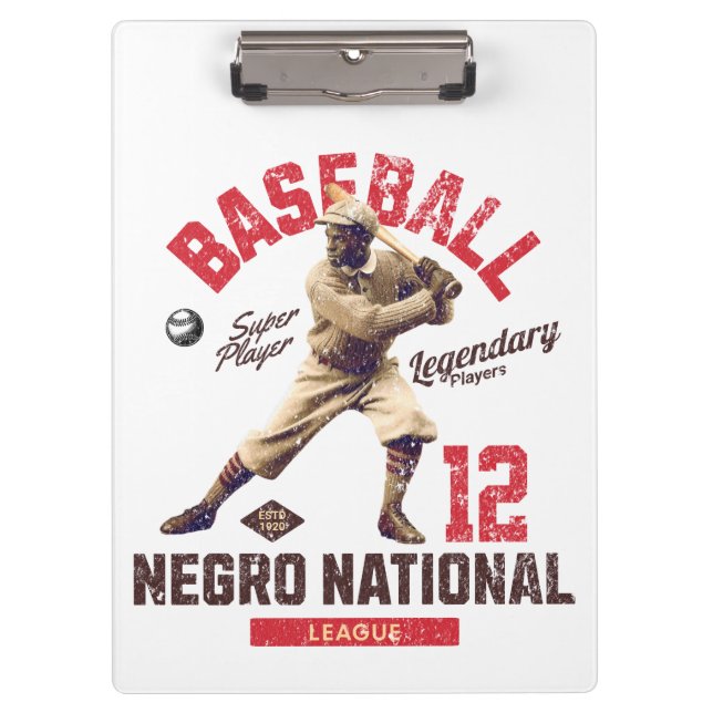 Carpeta De Pinza Leyendas de béisbol Liga Nacional Negro, EST 1920 (Anverso)