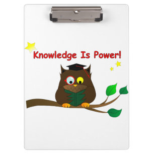 Carpeta De Pinza Leyendo Wise Owl