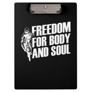 Carpeta De Pinza Libertad Para El Cuerpo Y El Alma En Bicicleta De 