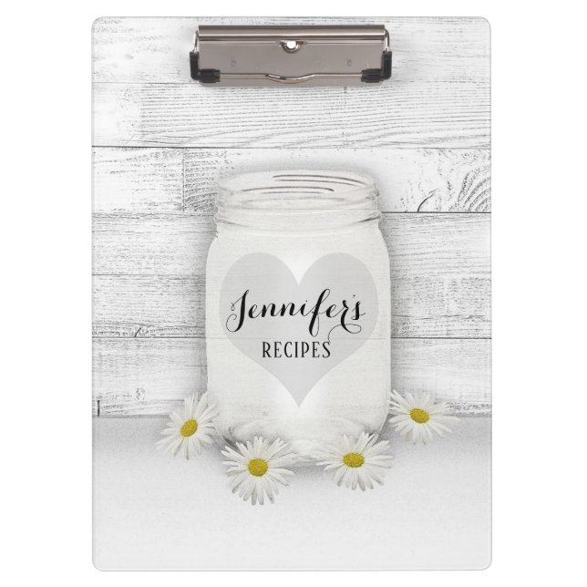 Carpeta De Pinza Libro de cocina personalizado para recetas (Anverso)