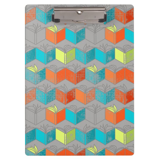 Carpeta De Pinza Libros abiertos (Anverso)