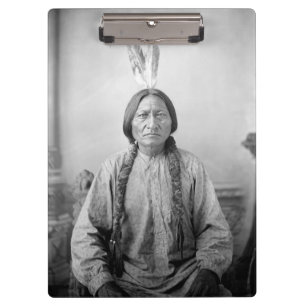 Carpeta De Pinza Líder lakota sacudiendo a indígenas norteamericano