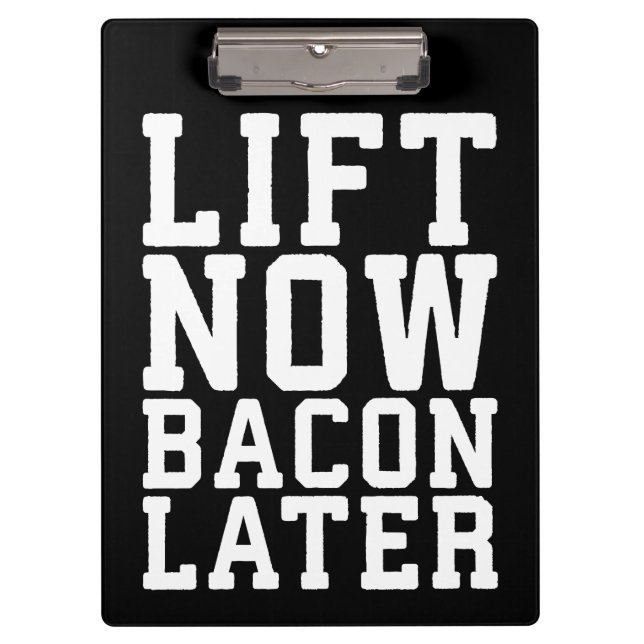 Carpeta De Pinza Lift Now, Bacon Después - Divertido entrenamiento (Anverso)