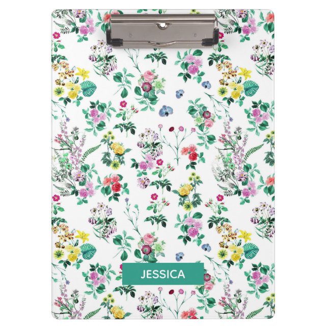 Carpeta De Pinza Light Pretty Summer Floral Personalised (Anverso)