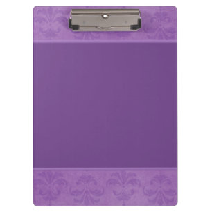 Carpeta De Pinza Lilac Damask