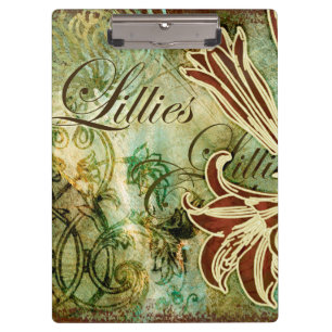 Carpeta De Pinza Lillies